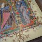 The Annunciation Vintage Lacquered Wall Decoration of 13th Century Gospel