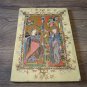 The Annunciation Vintage Lacquered Wall Decoration of 13th Century Gospel