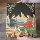 Love of the Shepherd Vintage Enamel Copper Lacquered Wall Decoration, Armenian