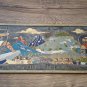 Vintage Embossed Copper Enamel Wall Decoration of Hayk and Bel, Armenian Traditional Home Décor