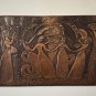 Harvest of Abundance Vintage Embossed Copper Wall Decoration, Armenian Chekanka
