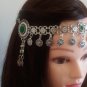 Eternity Forehead Flowery Silver Plated Drop, Armenian Headpieces Drop, Chrysolite Forehead Eternity