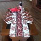Armenian handmade table runner set: embroidered pomegranate design