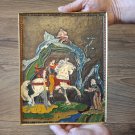 Little Mher son of David of Sassoun, Vintage Embossed Copper Enamel Wall Decoration