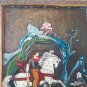 Little Mher son of David of Sassoun, Vintage Embossed Copper Enamel Wall Decoration