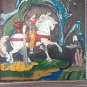 Little Mher son of David of Sassoun, Vintage Embossed Copper Enamel Wall Decoration