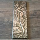 Vintage Embossed Copper Wall Decoration of the Legend of Tamar, Achtamar Armenian Legend, Checkanka