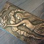 Vintage Embossed Copper Wall Decoration of the Legend of Tamar, Achtamar Armenian Legend, Checkanka