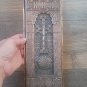 Vintage Embossed Copper Wall Decoration of Khachfar Armenian Cross, Armenian Symbols