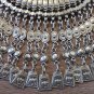 Anahit Haft Moon Drop Coin Statement Necklace, Armenian Anahit Necklace