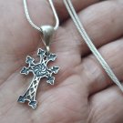 Armenian Cross Sterling Silver with Eternity Sign Pendant, Armenian Jewelry