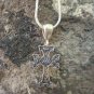 Armenian Cross Sterling Silver with Eternity Sign Pendant, Armenian Jewelry