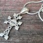 Armenian Cross Sterling Silver with Eternity Sign Pendant, Armenian Jewelry