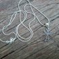 Armenian Cross Sterling Silver with Eternity Sign Pendant, Armenian Jewelry