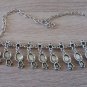 Pomegranate Button Drop Dangle Necklace, Armenian Necklace