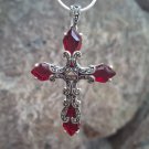 Armenian Cross Pendant in Sterling Silver with Zircon – Symbol of Faith and Heritage