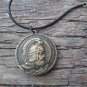 Vardan Mamikonyan & Eternity Sign Brass Coin Pendant, Armenian Jewelry