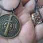 Vardan Mamikonyan & Eternity Sign Brass Coin Pendant, Armenian Jewelry