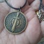Vardan Mamikonyan & Eternity Sign Brass Coin Pendant, Armenian Jewelry