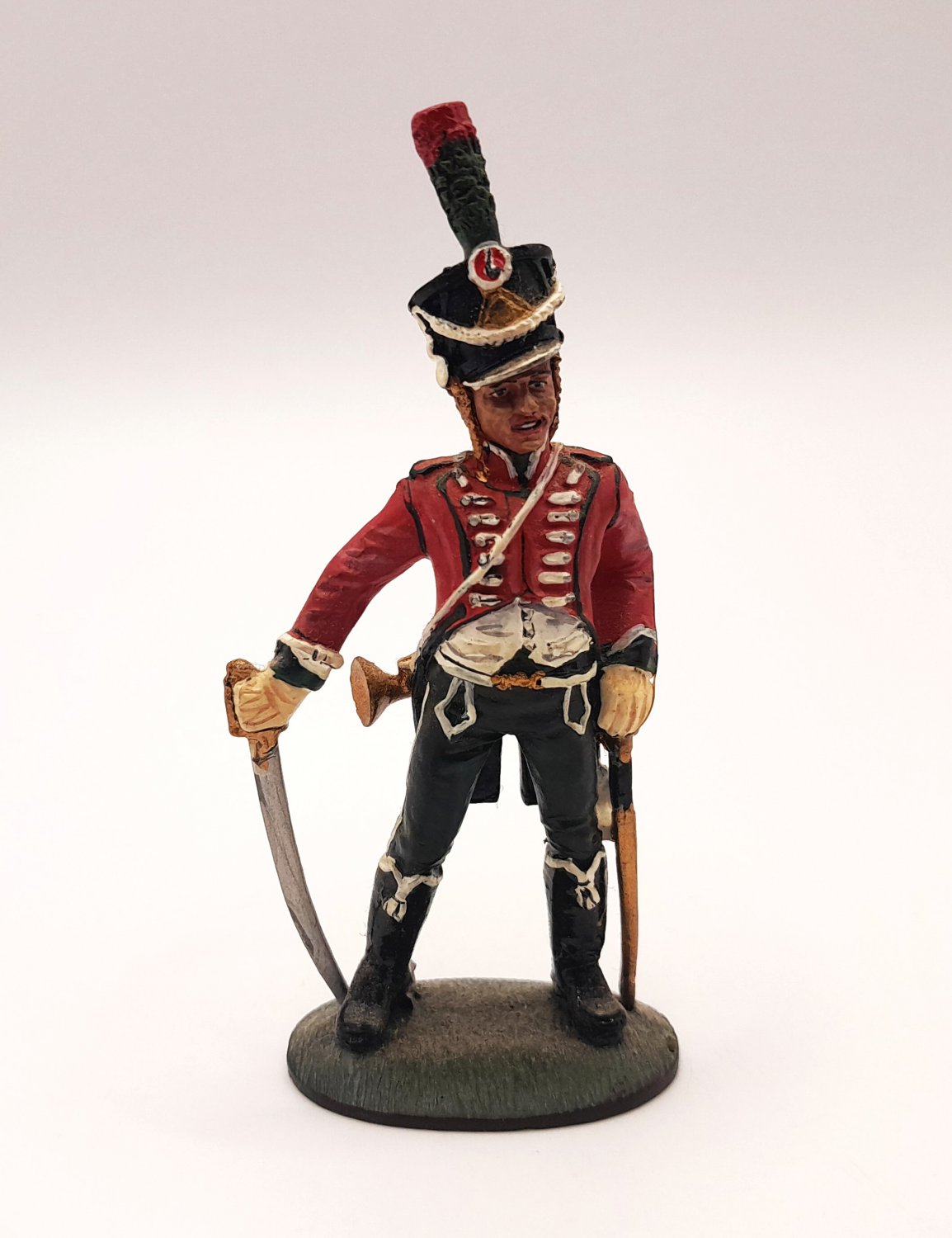Trumpeter, 11th Chasseurs, French Cavalry, 1810, Napoleonic Figurine, Collectable Figurine