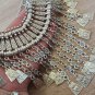 Anahit Haft Moon Drop Coin Statement Necklace, Armenian Anahit Necklace