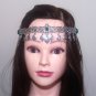 Pomegranate Forehead Flowery Silver Plated Drop, Armenian Headpieces Drop
