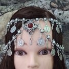 Tigran the Great Double Layers Forehead Button Dangle Drop, Armenian Headpieces Drop