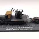 German Miniature Tank WW2 1:72 Altaya Flakvierling Sd.ktz. 7/1 with Sd.AH.51 trailer