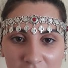 Pomegranate Forehead Flowery Silver-Plated Drop – Armenian Headpiece