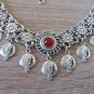Pomegranate Forehead Flowery Silver-Plated Drop &acirc;�� Armenian Headpiece