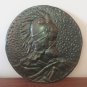 Vintage Embossed Copper Wall Decoration of Vardan Mamikonyan, Armenian Military Hero, Chekanka