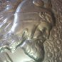 Vintage Embossed Copper Wall Decoration of Vardan Mamikonyan, Armenian Military Hero, Chekanka