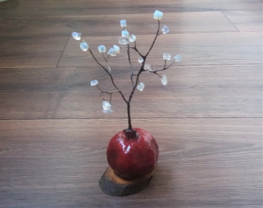 Pomegranate Tree of Life Moonstone Fertility and Good Fortune, Home D&Atilde;&copy;cor