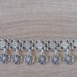 Eternity Ankle Flowery Silver Plated Drop Bracelet, Eternity Drop Ankle Bracelet