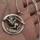 David of Sassoun Sterling Silver Pendant: Heroic Symbol  Daredevil’s Necklace