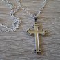 Armenian Cross Sterling Silver Chrysolite Pendant: Handmade Faith Necklace