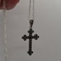 Armenian Cross Sterling Silver Chrysolite Pendant: Handmade Faith Necklace