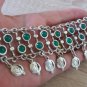 Armenian Pomegranate Neckline Drop Coin Necklace: Ethnic Chrysolite Style