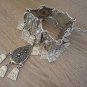 Armor Link Anahit Drop Coin Statement Necklace: Ethnic Crew-Neck Style