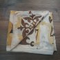 Handmade Silk Scarf, Armenian Handmade Scarves, Hand Painted Armenian Alphabet