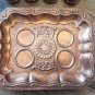 Vintage Armenian Copper Coffee Set: 1970s Soviet-Era Tray & Cups
