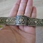 Vintage Armenian Melchior Leather Belt &acirc;�� Soviet Era Armor Link Design 1960s