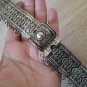 Vintage Antique Armenian Melchior Leather Soviet Belt, Armor Link Belt, Antique Ethnic Belt