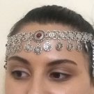 Eternity Forehead Flowery Silver-Plated Drop – Armenian Headpiece with Pomegranate Symbolism