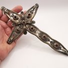 Armenian Hanging Holy Cross – Filigree Melchior with Zircon Stones
