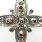 Armenian Hanging Holy Cross &acirc;�� Filigree Melchior with Zircon Stones
