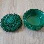Bohemian Malachite Glass Jewelry Box â Vintage Gemstone Treasure