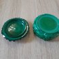 Bohemian Malachite Glass Jewelry Box â Vintage Gemstone Treasure