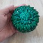 Bohemian Malachite Glass Jewelry Box â Vintage Gemstone Treasure