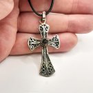 Armenian Cross Pendant – Obsidian Faith Necklace